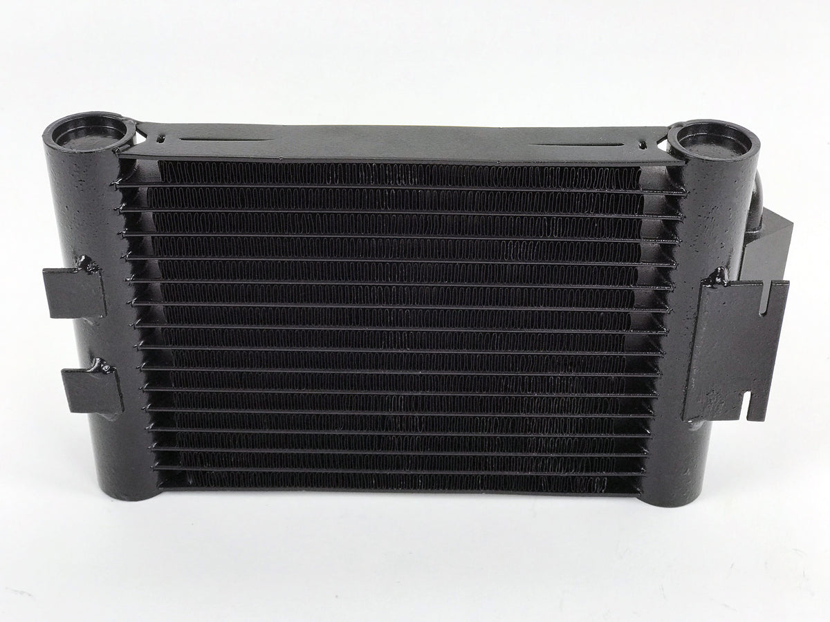 CSF Race-Spec BMW N55 Oil Cooler in black with durable fins and mounting brackets