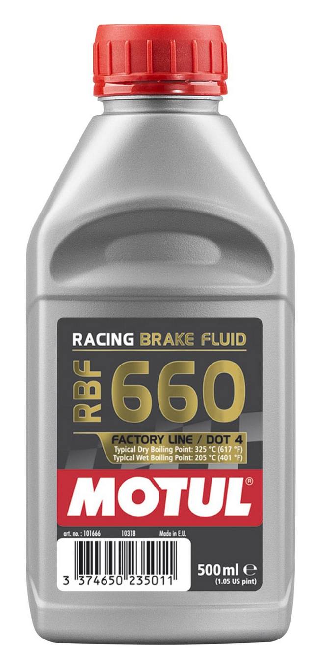 500ml bottle of Motul RBF 660 brake fluid